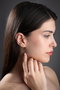Heliophilia Silver Pendientes NRZ999764 Plata de Ley 925 Baño de Oro con Circon Color Oro Elegantes para Mujer